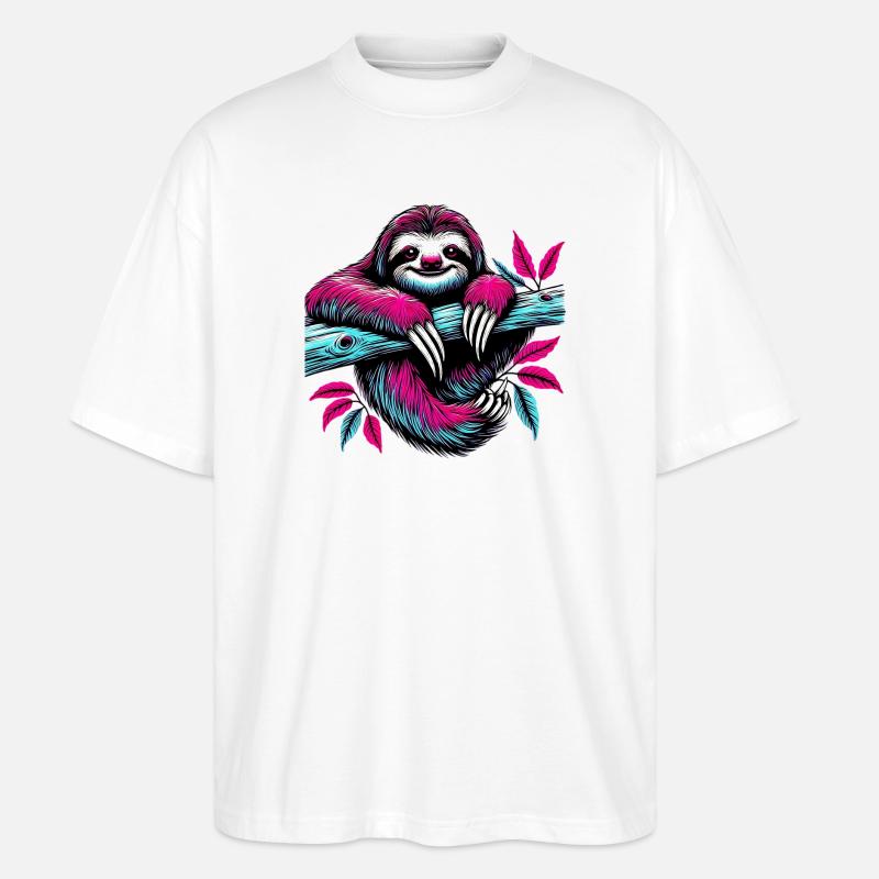 Paresse - T-shirt bio Blaster 2.0 coupe oversize Stanley/Stella Unisexe - blanc