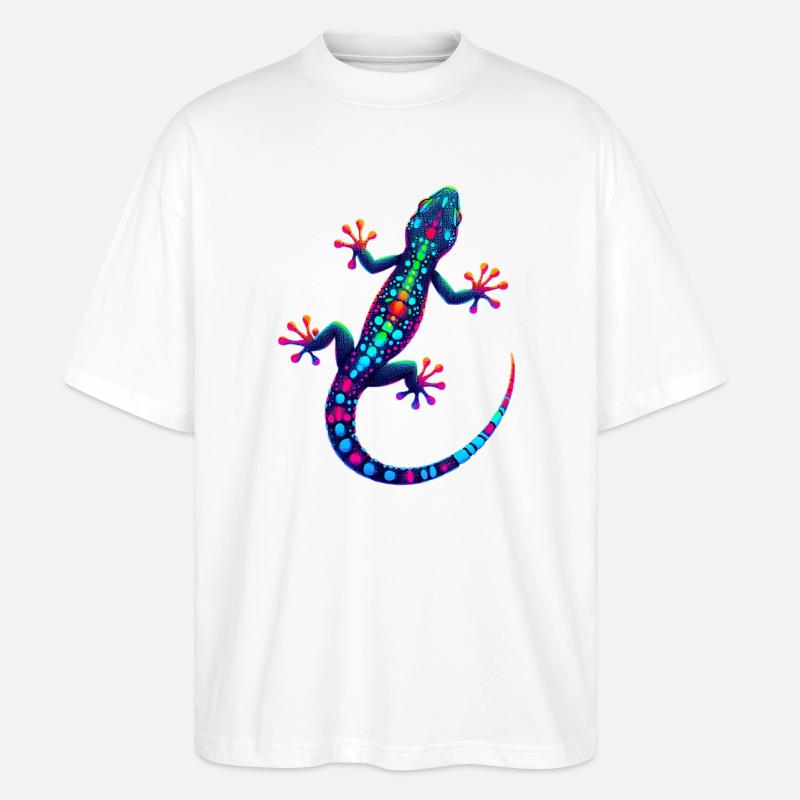 Gecko - T-shirt bio Blaster 2.0 coupe oversize Stanley/Stella Unisexe - blanc