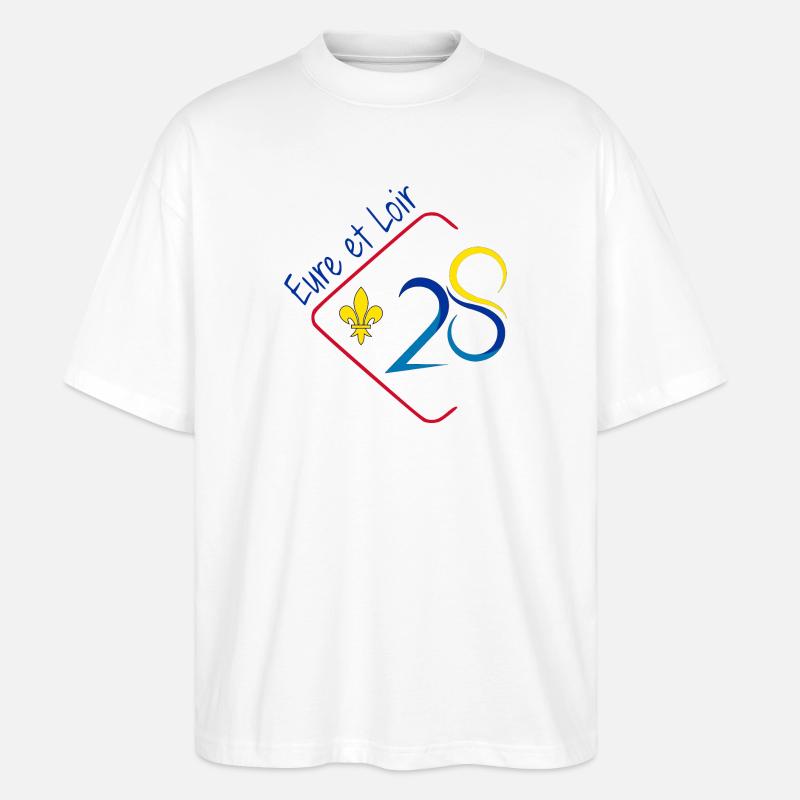 Eure et Loir - Stanley/Stella Oversized Unisex Bio T-Shirt Blaster 2.0 - Weiß