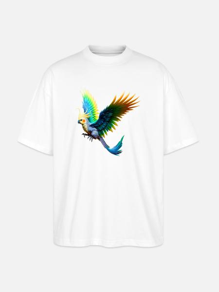 Rainbow Nymph (03) - Stanley/Stella Oversized Unisex Organic T-shirt Blaster 2.0 - white
