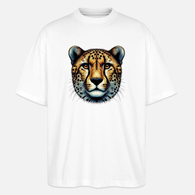 Gepard - Stanley/Stella Oversized Unisex Bio T-Shirt Blaster 2.0 - Weiß