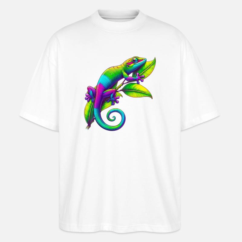 Gecko - Stanley/Stella Oversized Unisex Bio T-Shirt Blaster 2.0 - Weiß