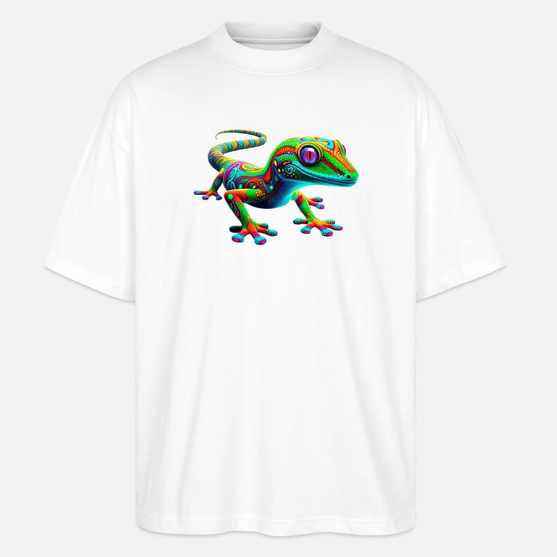 Gecko - Stanley/Stella Oversized Unisex Bio T-Shirt Blaster 2.0 - Weiß