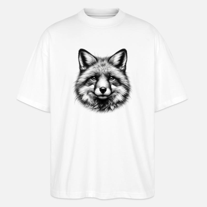 Fuchs - Stanley/Stella Oversized Unisex Bio T-Shirt Blaster 2.0 - Weiß