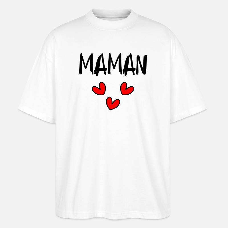 MAMA - Stanley/Stella Oversized Unisex Bio T-Shirt Blaster 2.0 - Weiß
