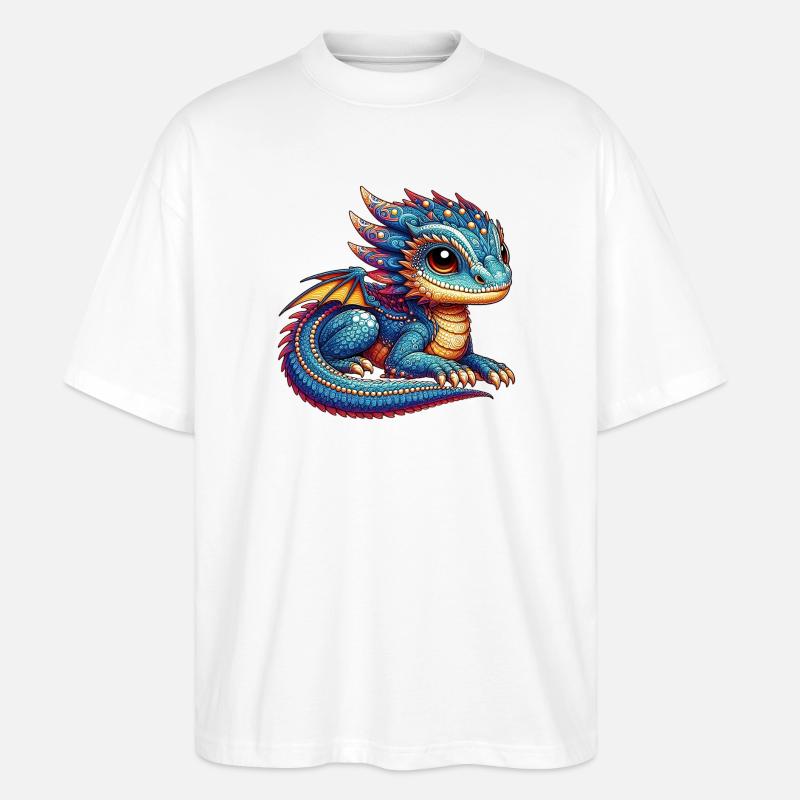 Dragon - T-shirt bio Blaster 2.0 coupe oversize Stanley/Stella Unisexe - blanc