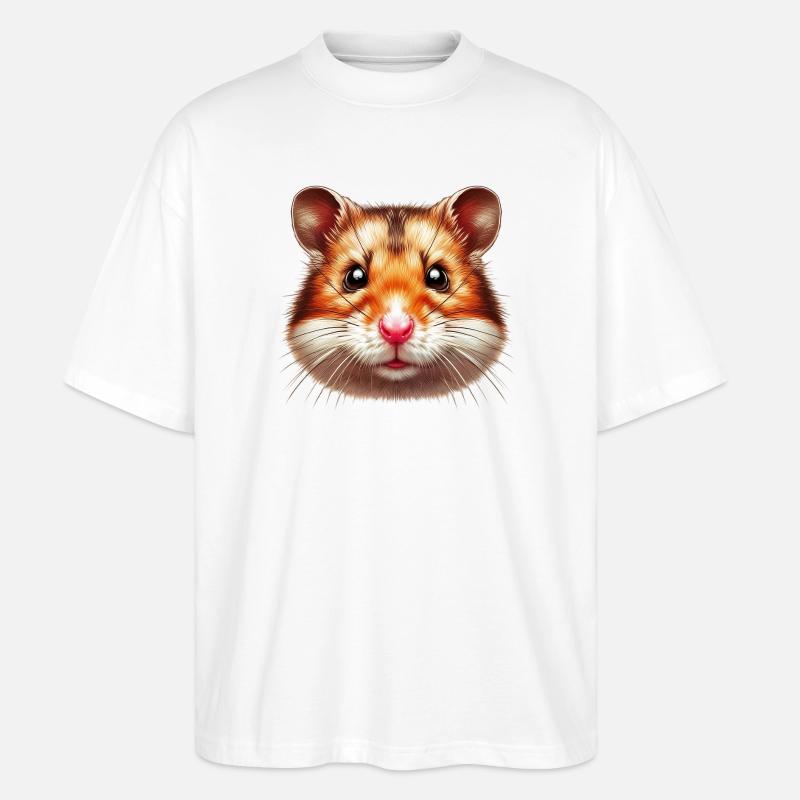 Hamster - Stanley/Stella Oversized Unisex Bio T-Shirt Blaster 2.0 - Weiß