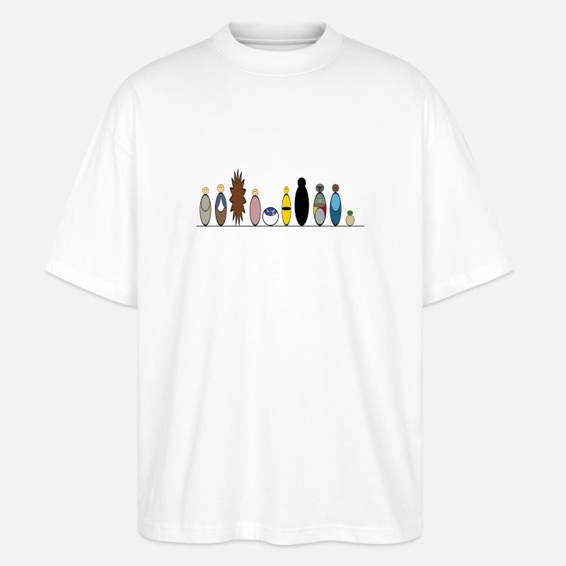 Empire Crew - Stanley/Stella Oversized Unisex Bio T-Shirt Blaster 2.0 - Weiß
