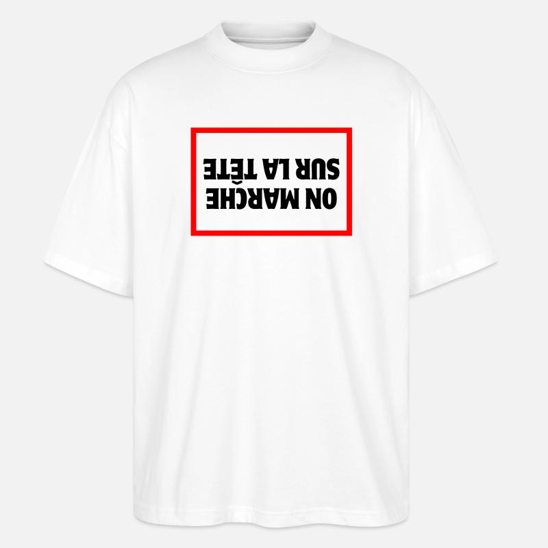 Bauer, Bauer, Bauer, Bauer - Stanley/Stella Oversized Unisex Bio T-Shirt Blaster 2.0 - Weiß