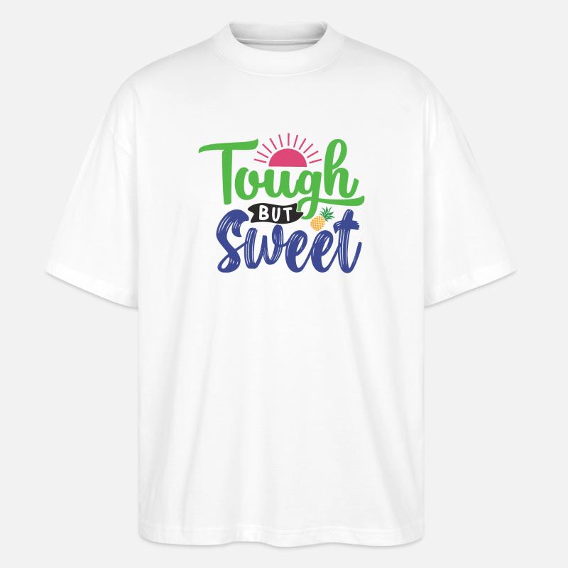 Hart aber süß - Stanley/Stella Oversized Unisex Bio T-Shirt Blaster 2.0 - Weiß