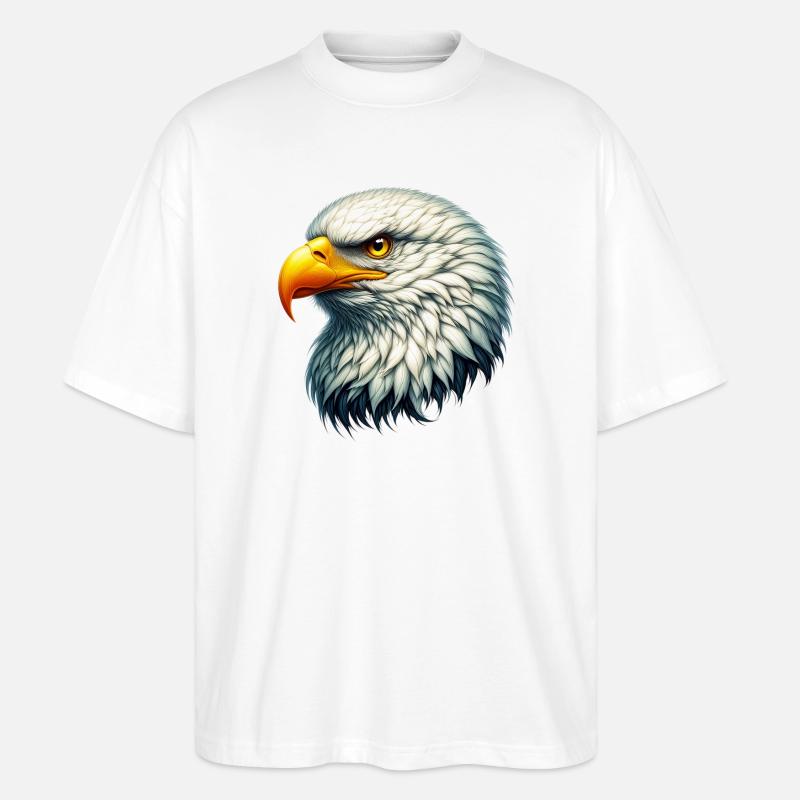 Adler - Stanley/Stella Oversized Unisex Bio T-Shirt Blaster 2.0 - Weiß