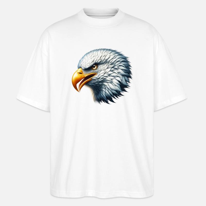 Adler - Stanley/Stella Oversized Unisex Bio T-Shirt Blaster 2.0 - Weiß
