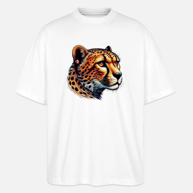 Gepard - Stanley/Stella Oversized Unisex Bio T-Shirt Blaster 2.0 - Weiß