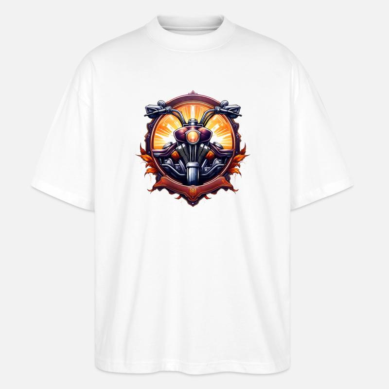 Motor_01 - Stanley/Stella Oversized Unisex Bio T-Shirt Blaster 2.0 - Weiß