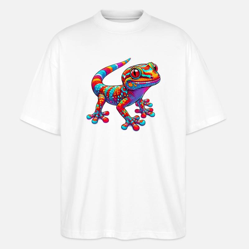 Gecko - T-shirt bio Blaster 2.0 coupe oversize Stanley/Stella Unisexe - blanc