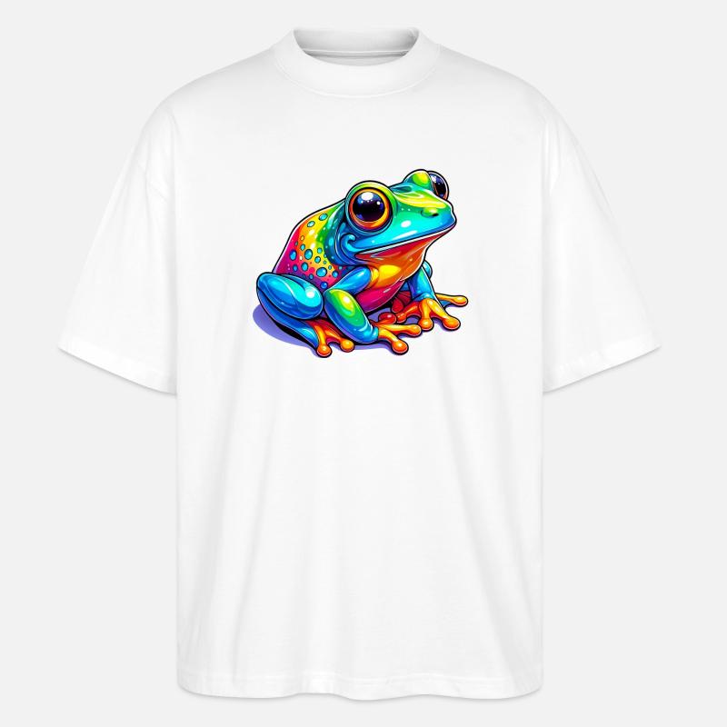 Grenouille - T-shirt bio Blaster 2.0 coupe oversize Stanley/Stella Unisexe - blanc