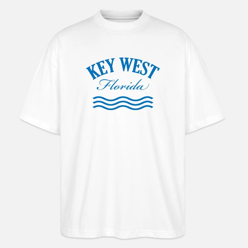 Key West Florida Küstendesign - Stanley/Stella Oversized Unisex Bio T-Shirt Blaster 2.0 - Weiß