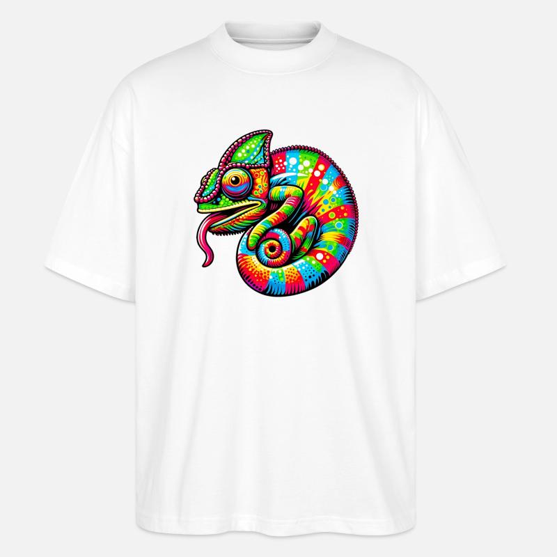 Caméléon - T-shirt bio Blaster 2.0 coupe oversize Stanley/Stella Unisexe - blanc
