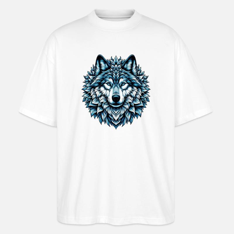 Loup - T-shirt bio Blaster 2.0 coupe oversize Stanley/Stella Unisexe - blanc