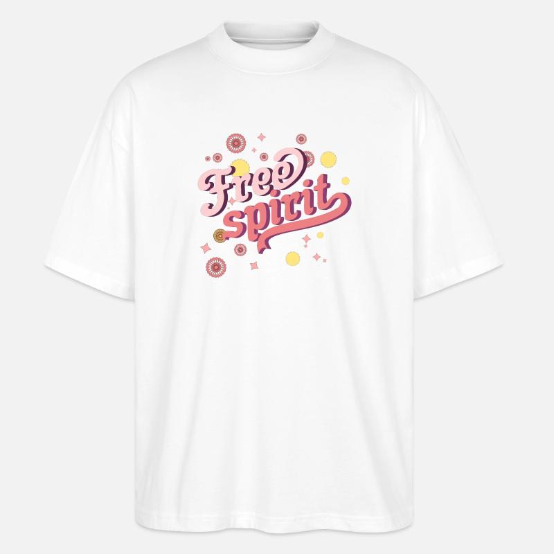 , , Freiheit, cooler Geist - Stanley/Stella Oversized Unisex Bio T-Shirt Blaster 2.0 - Weiß