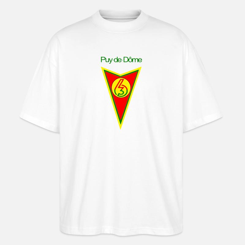 Puy de Dôme - Stanley/Stella Oversized Unisex Bio T-Shirt Blaster 2.0 - Weiß