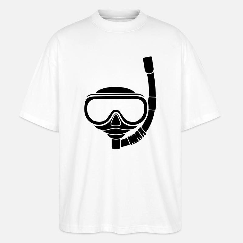 Schnorchelmaske - Stanley/Stella Oversized Unisex Bio T-Shirt Blaster 2.0 - Weiß