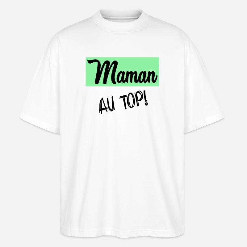 MAMA - Stanley/Stella Oversized Unisex Bio T-Shirt Blaster 2.0 - Weiß