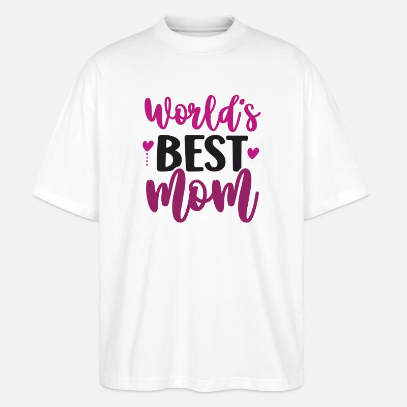 Die beste Mutter der Welt - Stanley/Stella Oversized Unisex Bio T-Shirt Blaster 2.0 - Weiß