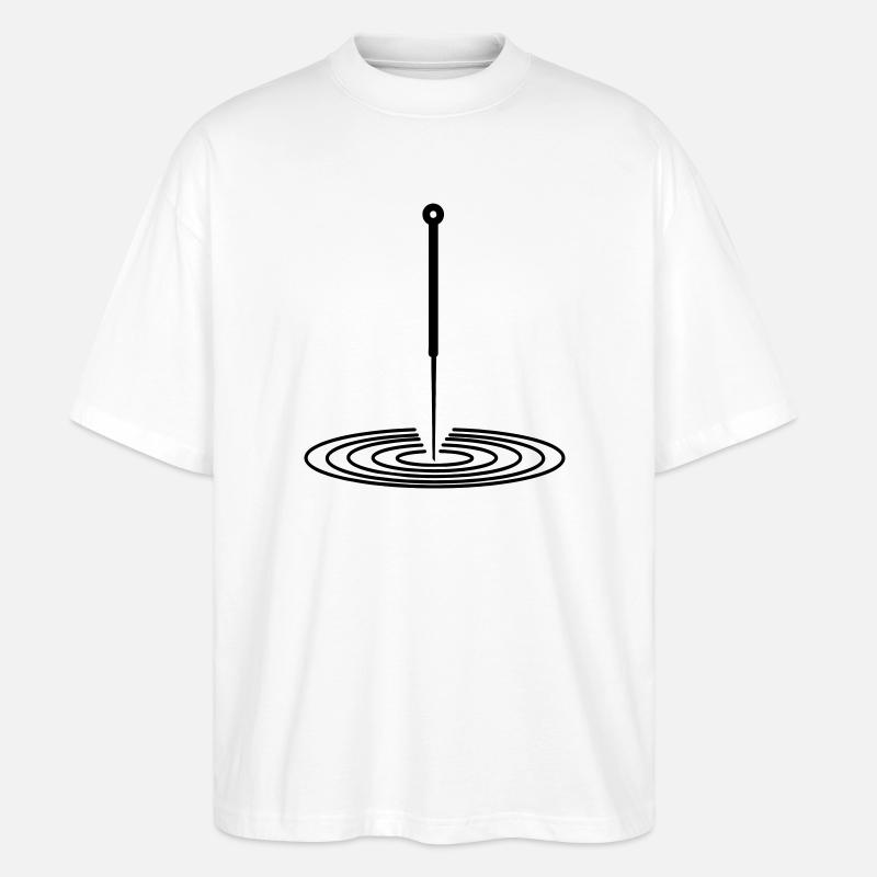 Akupunktur-Logo - Stanley/Stella Oversized Unisex Bio T-Shirt Blaster 2.0 - Weiß