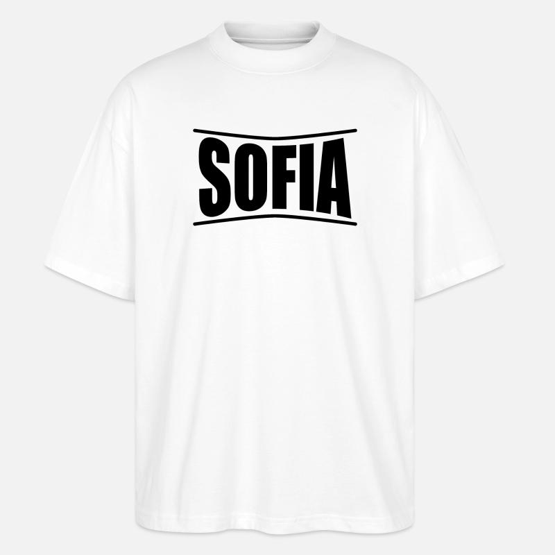 T-Shirt Sofia T-Shirt Geschenkidee - Stanley/Stella Oversized Unisex Bio T-Shirt Blaster 2.0 - Weiß