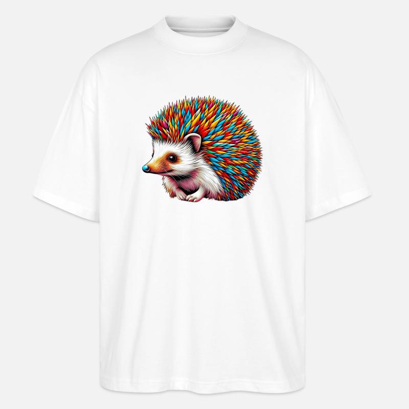 Hérisson - T-shirt bio Blaster 2.0 coupe oversize Stanley/Stella Unisexe - blanc