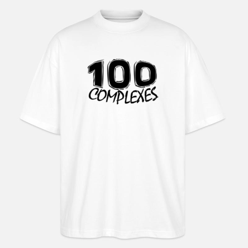 100 Komplexe - Stanley/Stella Oversized Unisex Bio T-Shirt Blaster 2.0 - Weiß