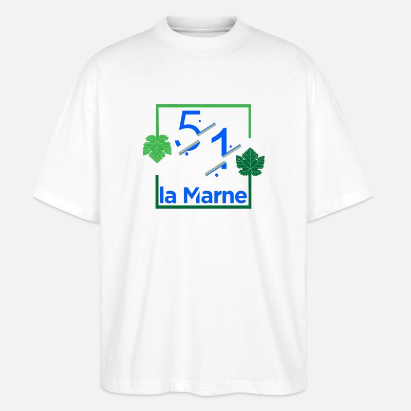 Die Marne - Stanley/Stella Oversized Unisex Bio T-Shirt Blaster 2.0 - Weiß