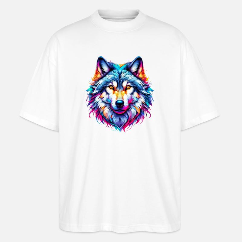 Loup - T-shirt bio Blaster 2.0 coupe oversize Stanley/Stella Unisexe - blanc