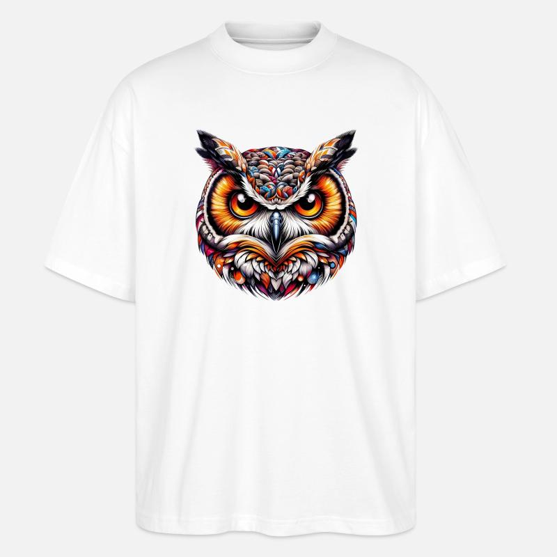 Hibou - T-shirt bio Blaster 2.0 coupe oversize Stanley/Stella Unisexe - blanc