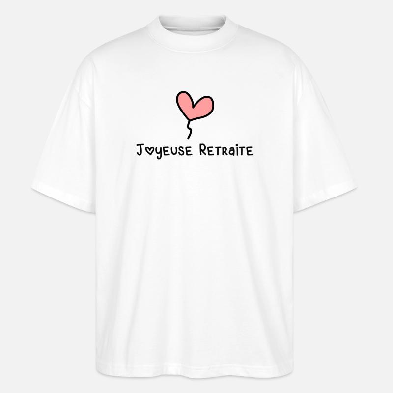 Glücklicher Ruhestand - Stanley/Stella Oversized Unisex Bio T-Shirt Blaster 2.0 - Weiß