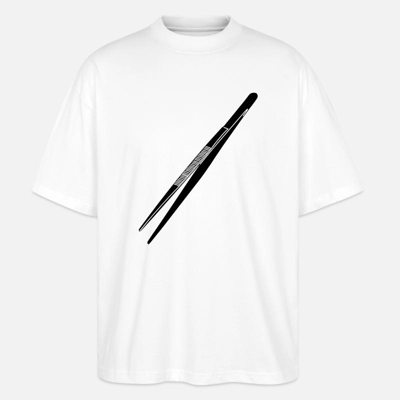 Pinzette - Stanley/Stella Oversized Unisex Bio T-Shirt Blaster 2.0 - Weiß