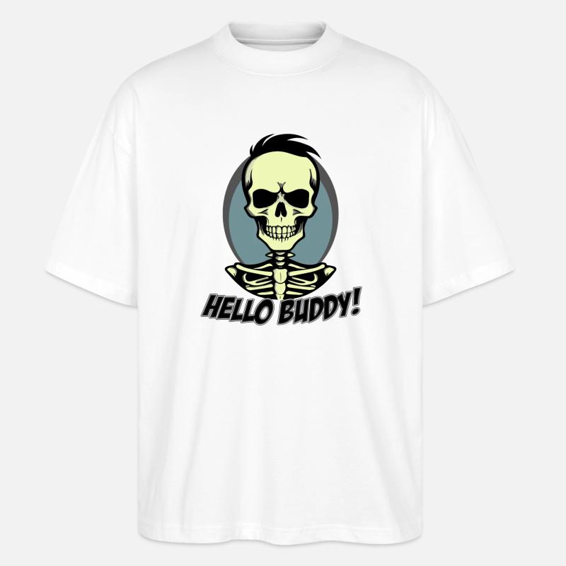 Hello Buddy 2 - Stanley/Stella Oversized Unisex Bio T-Shirt Blaster 2.0 - Weiß