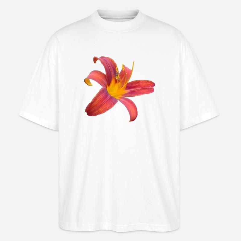 Lilienfunken Farbexplosion - Stanley/Stella Oversized Unisex Bio T-Shirt Blaster 2.0 - Weiß