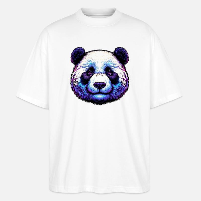 Panda - T-shirt bio Blaster 2.0 coupe oversize Stanley/Stella Unisexe - blanc