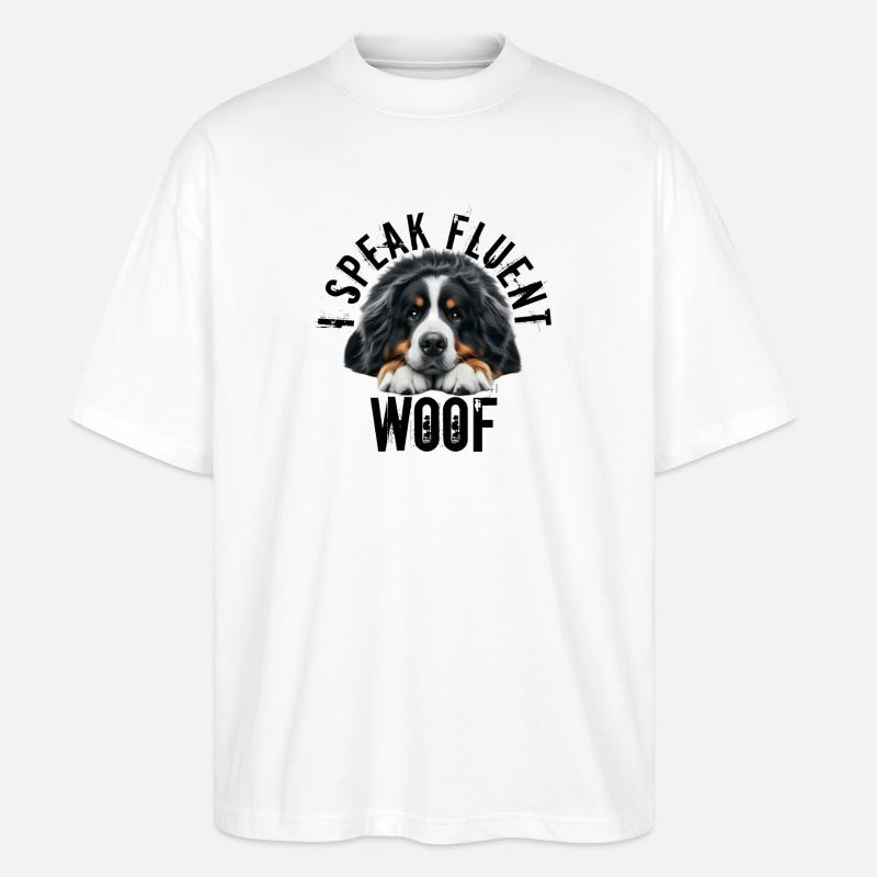 Berner Sennenhund - Stanley/Stella Oversized Unisex Bio T-Shirt Blaster 2.0 - Weiß