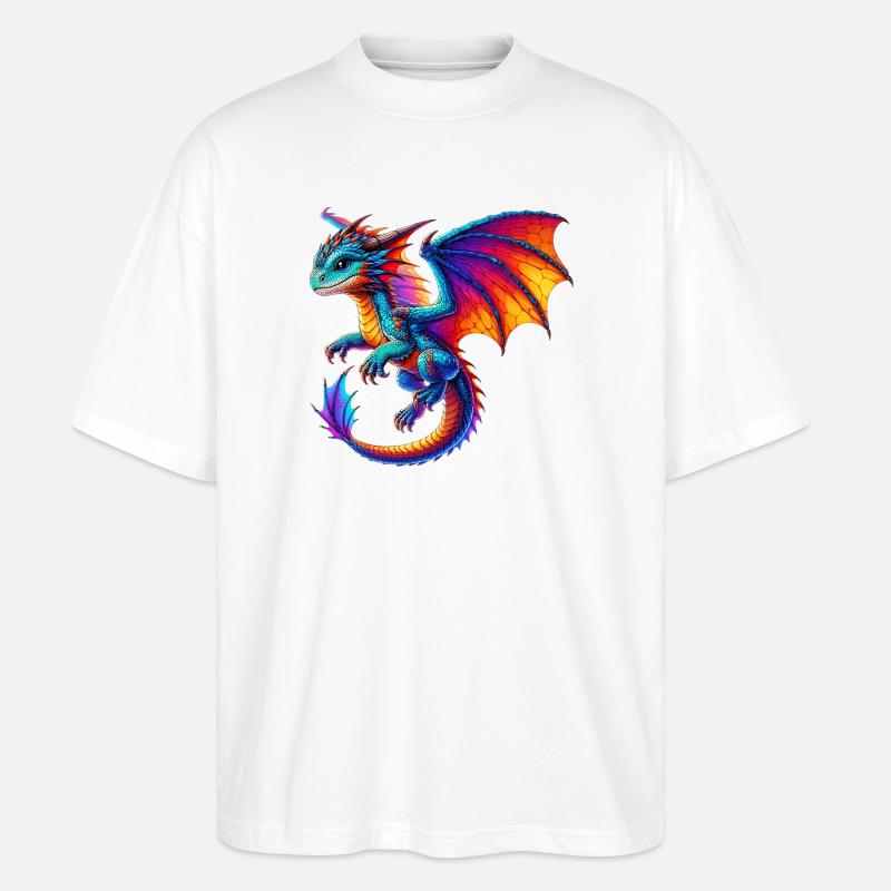 Dragon - T-shirt bio Blaster 2.0 coupe oversize Stanley/Stella Unisexe - blanc