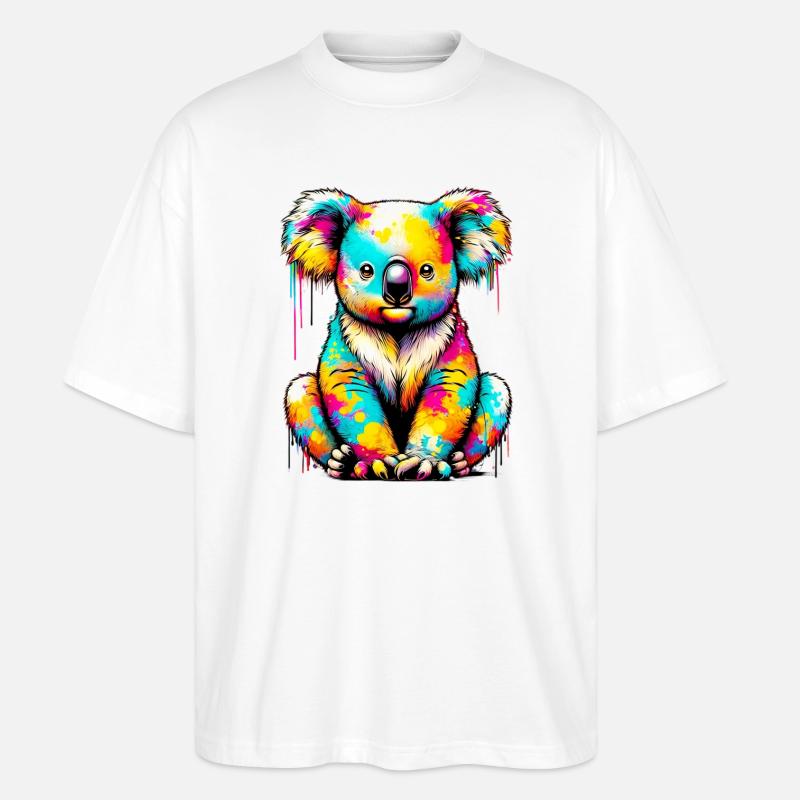Koala - T-shirt bio Blaster 2.0 coupe oversize Stanley/Stella Unisexe - blanc