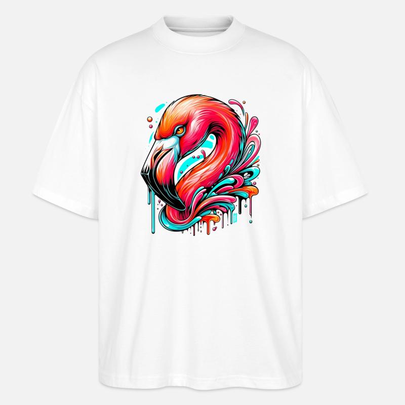 Flamant - T-shirt bio Blaster 2.0 coupe oversize Stanley/Stella Unisexe - blanc