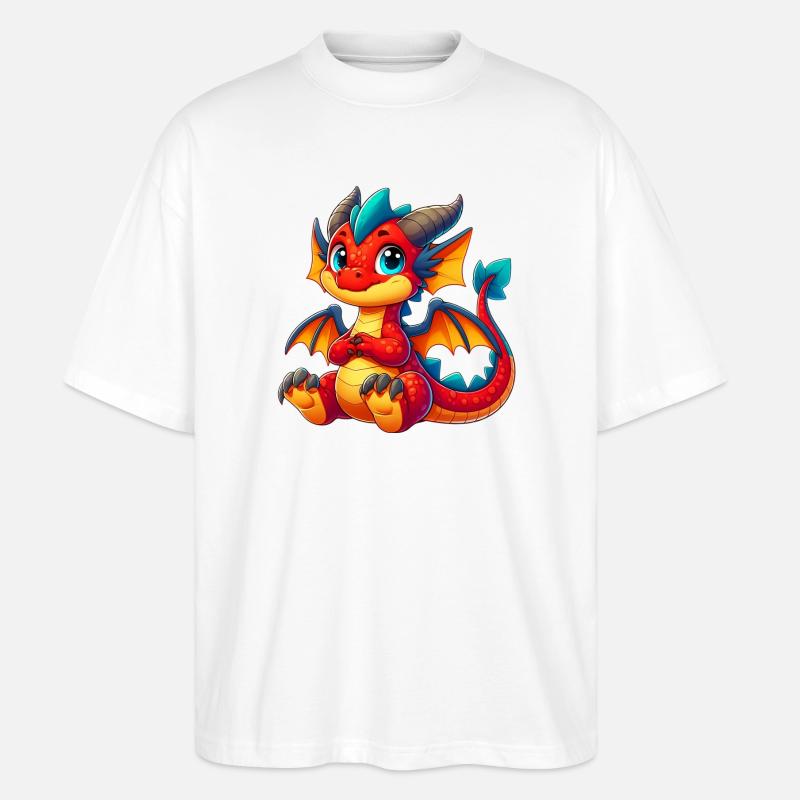 Dragon - T-shirt bio Blaster 2.0 coupe oversize Stanley/Stella Unisexe - blanc
