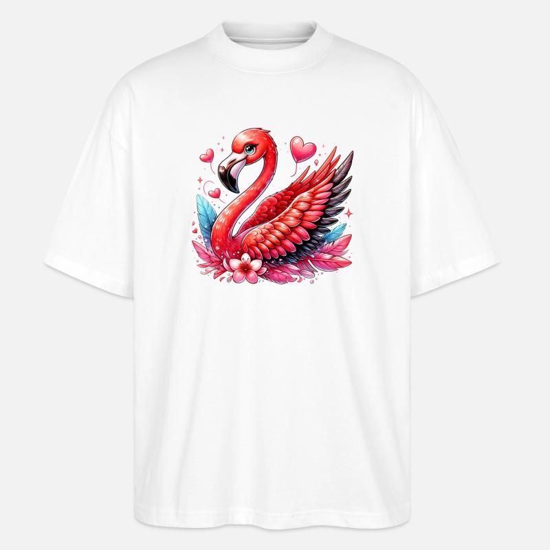 Flamant - T-shirt bio Blaster 2.0 coupe oversize Stanley/Stella Unisexe - blanc