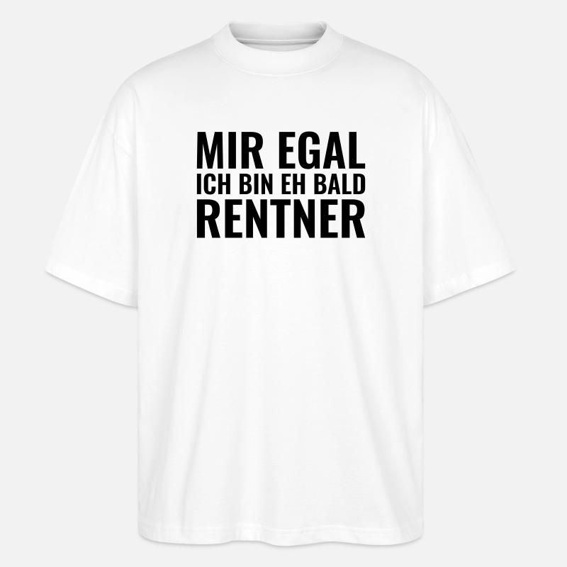 Rentner - Stanley/Stella Oversized Unisex Bio T-Shirt Blaster 2.0 - Weiß