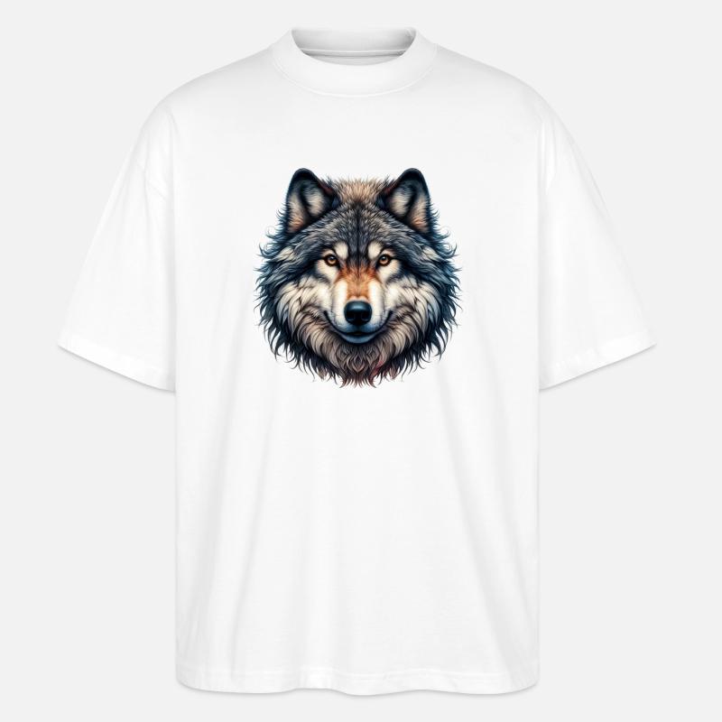 Loup - T-shirt bio Blaster 2.0 coupe oversize Stanley/Stella Unisexe - blanc