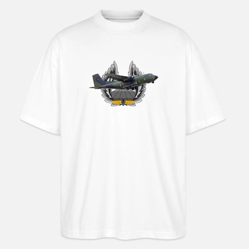C-160 Transall - Stanley/Stella Oversized Unisex Bio T-Shirt Blaster 2.0 - Weiß