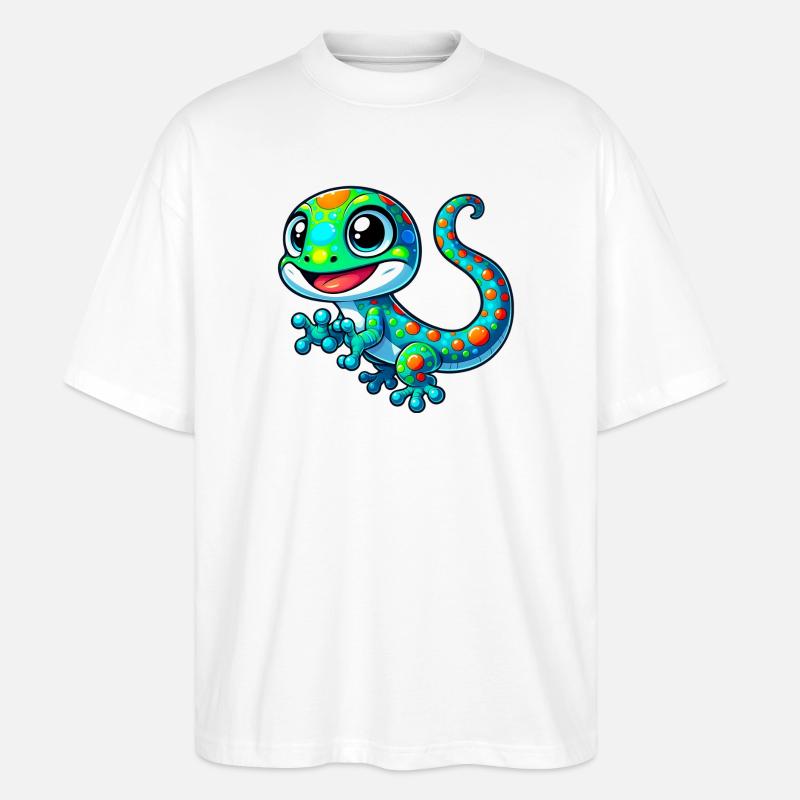 Gecko - Stanley/Stella Oversized Unisex Bio T-Shirt Blaster 2.0 - Weiß